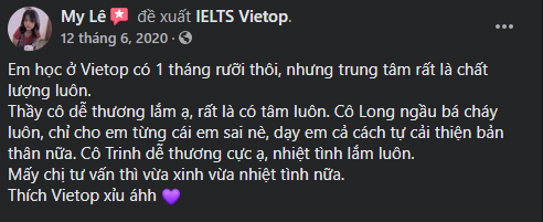 Review từ bạn Lê Trần Kiều My