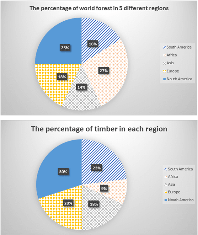 IELTS Writing Task 1 Pie Chart Sample #01 