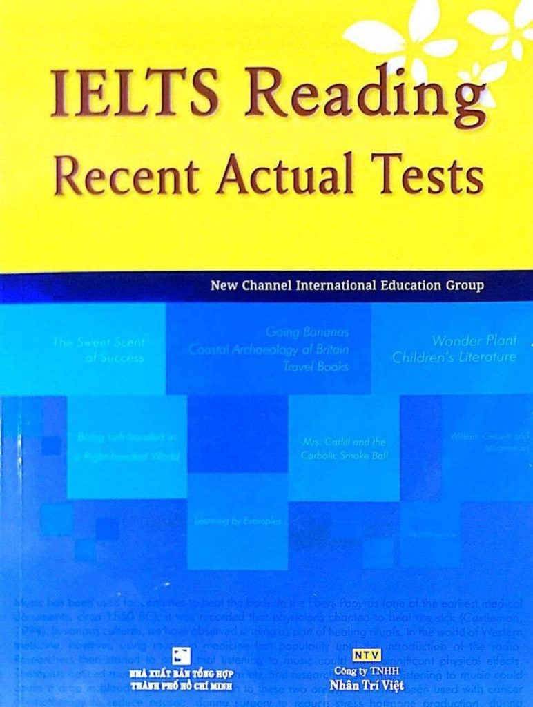 Sách IELTS Reading Recent Actual Test trọn bộ