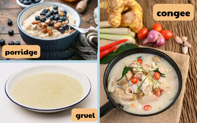 Phân biệt congee, porridge và gruel