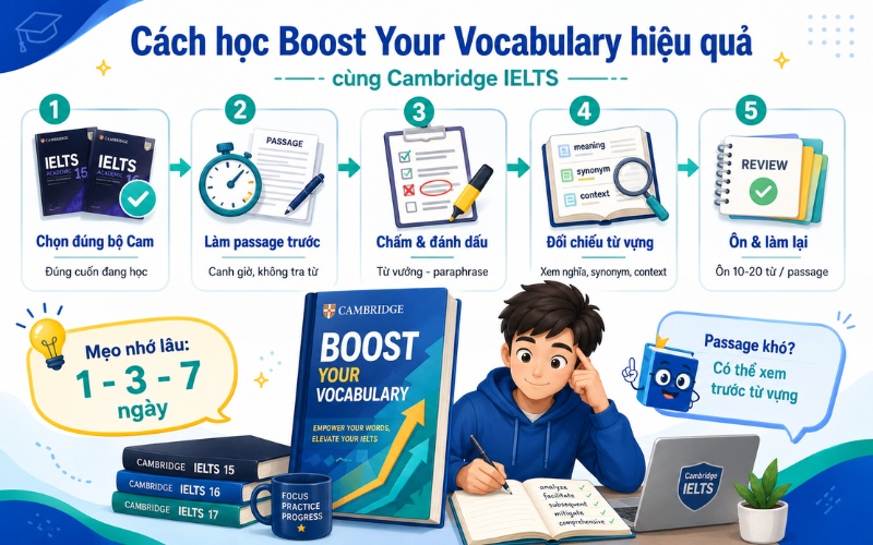 Sách Boost Your Vocabulary: Review và cách học hiệu quả 1 Cách học boost your vocabulary hiệu quả