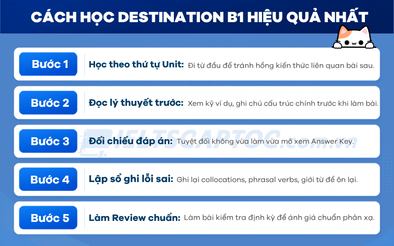 Destination B1 PDF: Review sách và tải bản có đáp án 2 Cách học destination b1 hiệu quả
