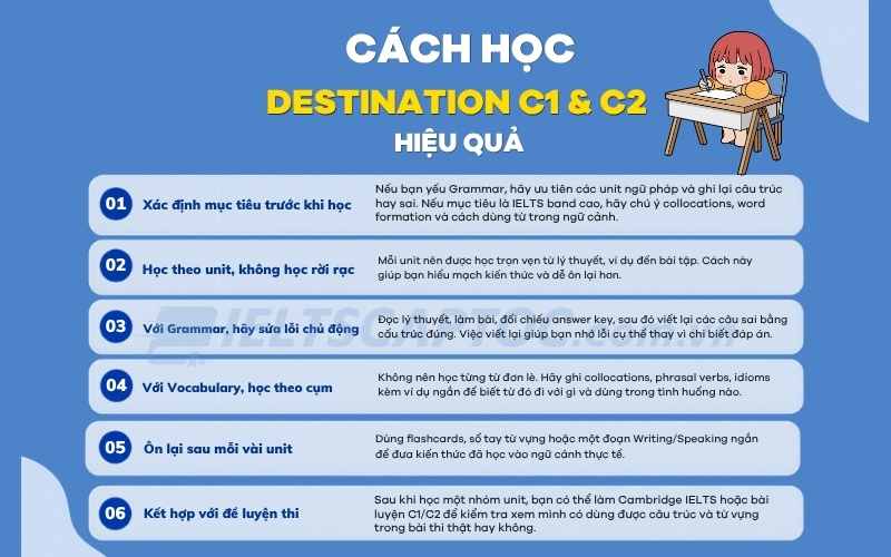 Destination c1 c2 pdf: đánh giá sách và cách học hiệu quả 3 Cách học destination C1 C2 hiệu quả