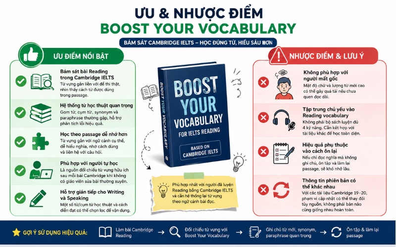 Ưu nhược điểm boost your vacabulary Ưu nhược điểm boost your vacabulary