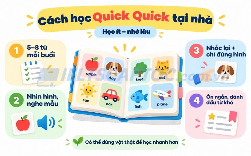 Review Quick Quick Học Nhanh Từ Vựng Tiếng Anh 3 Cách học Quick Quick hiệu quả tại nhà