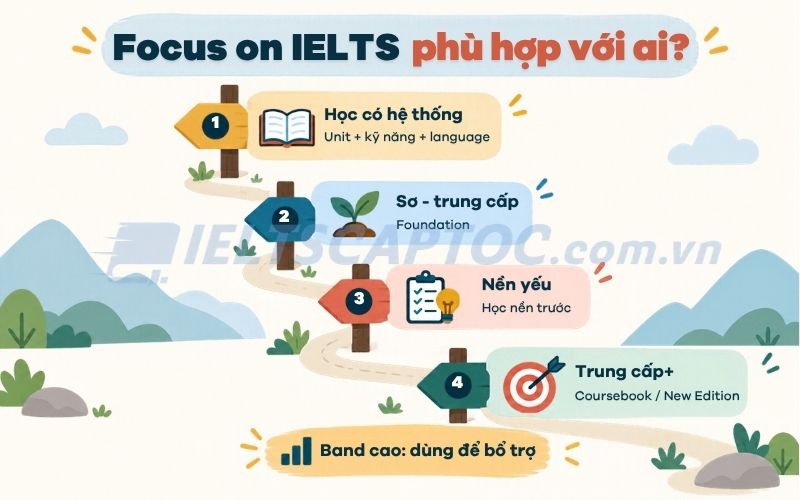 Focus on IELTS 2026 dành cho ai và nên học thế nào? 2 Focus on IELTS phù hợp với ai?
