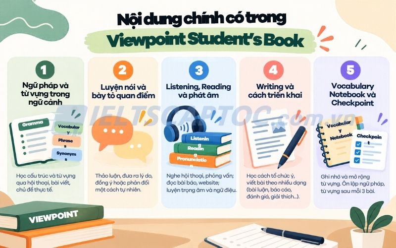 Review bộ sách Viewpoint Student's Book cho người tự học 2 Nội dung chính có trong Viewpoint Student's Book