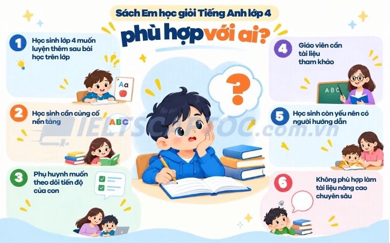 Review sách Em học giỏi Tiếng Anh lớp 4 trước khi tải PDF 1 Sách Em học giỏi Tiếng Anh lớp 4 phù hợp với ai?