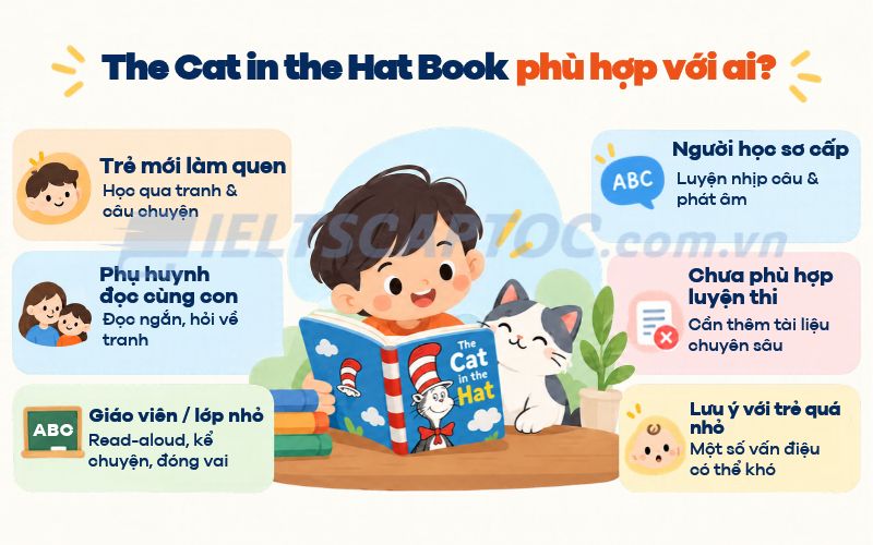 Review The Cat in the Hat Book cho trẻ học tiếng Anh, tải PDF 1 The Cat in the Hat Book phù hợp với ai?